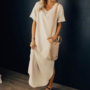 Roolee Cream Maxi Dress